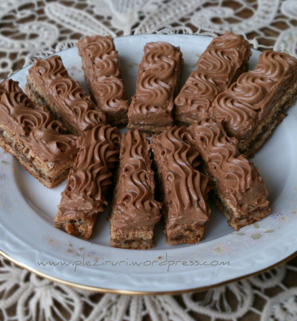 Bastonase cu nuci si ciocolata
