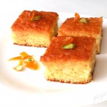 Prajitura insiropata cu portocale