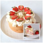 Tort scobit cu capsuni si smantana