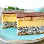 Prajitura Tosca (mac, cocos, crema de vanilie)