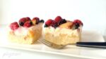 Prajitura cu crema de vanilie cu smantana si fructe